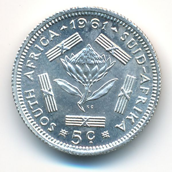 ЮАР, 5 центов (1961 г.)