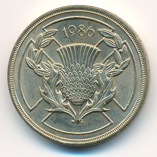 Великобритания, 2 фунта (1986 г.)