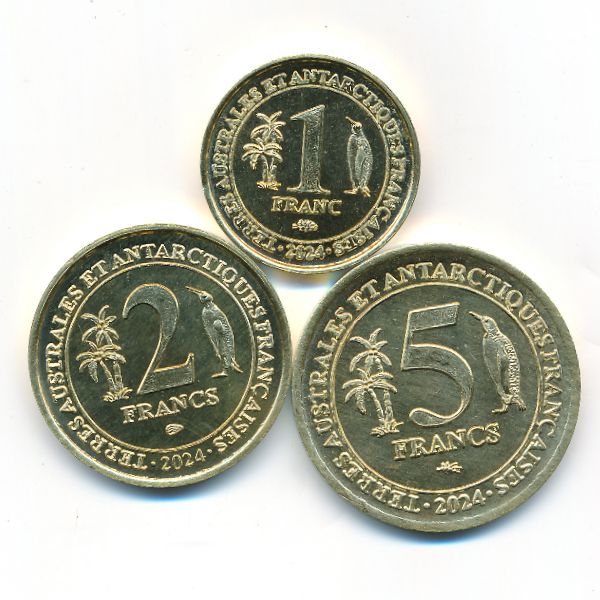 Острова Глорьез., Набор монет (2024 г.)