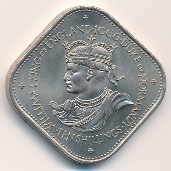 Гернси, 10 шиллингов (1966 г.)