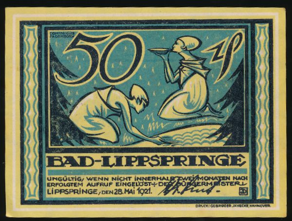 Нотгельды Германии, 50 пфеннигов (1921 г.)