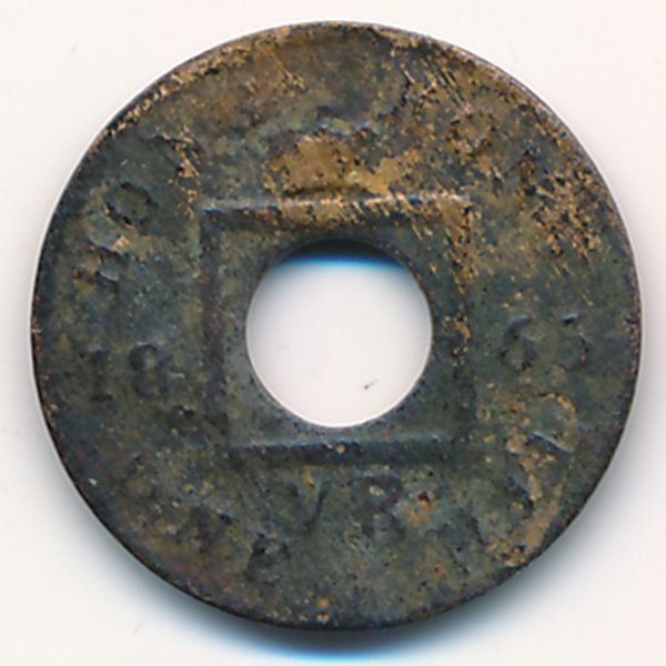 Гонконг, 1 мил (1865 г.)