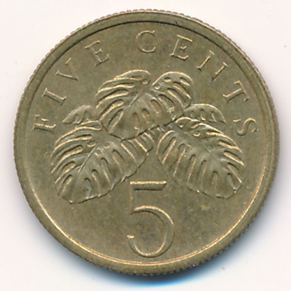Сингапур, 5 центов (1986 г.)