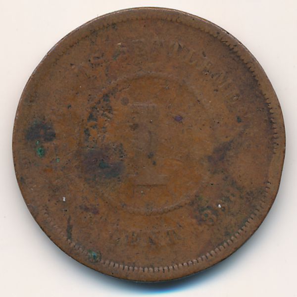 Стрейтс-Сетлментс, 1 цент (1888 г.)