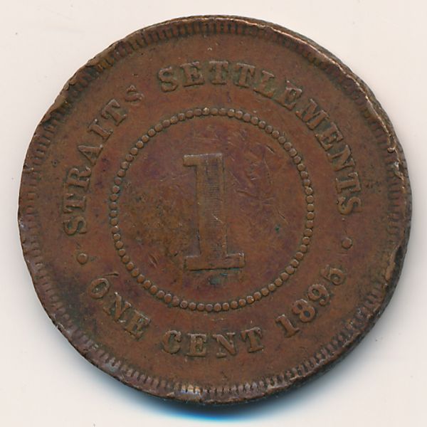 Стрейтс-Сетлментс, 1 цент (1895 г.)
