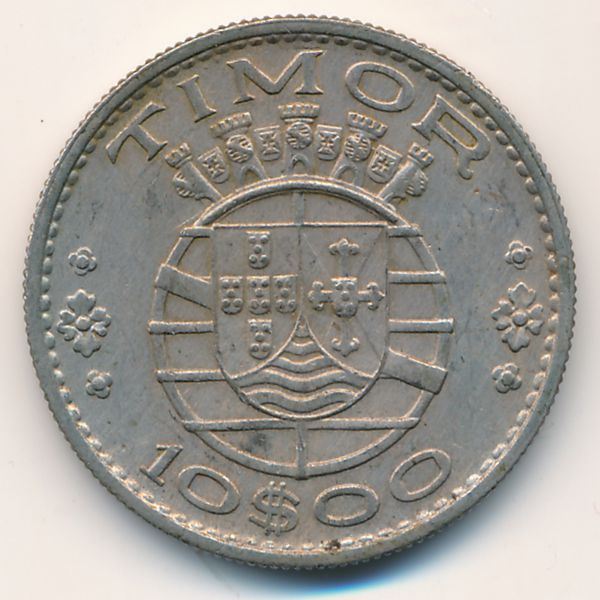 Тимор, 10 эскудо (1970 г.)