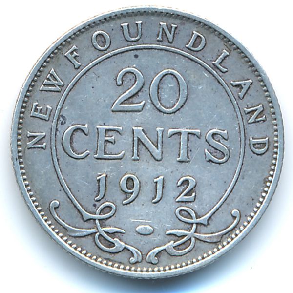 Ньюфаундленд, 20 центов (1912 г.)