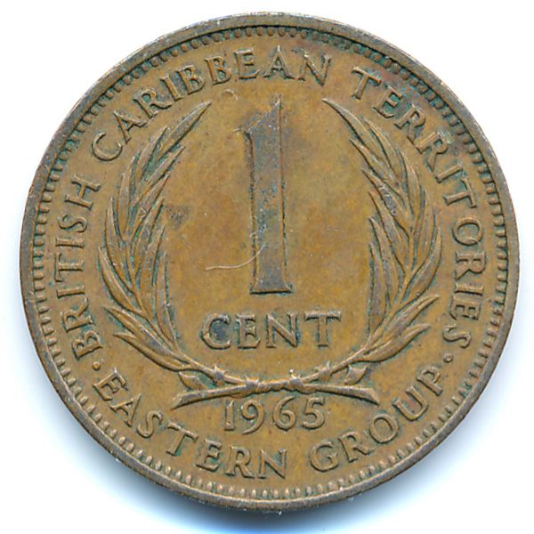 Восточные Карибы, 1 цент (1965 г.)