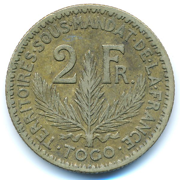 Того, 2 франка (1925 г.)