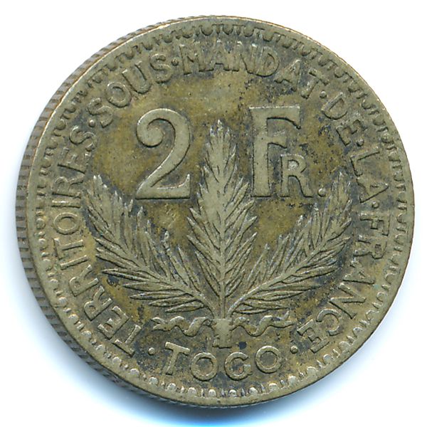 Того, 2 франка (1925 г.)