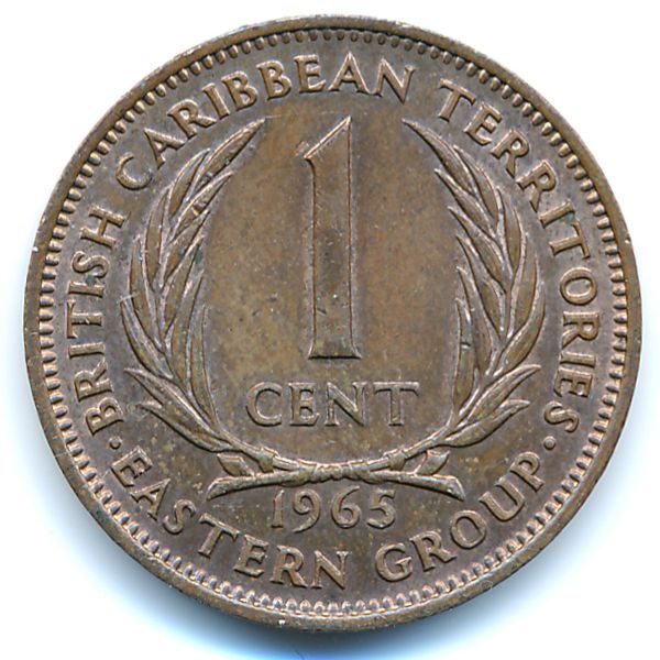 Восточные Карибы, 1 цент (1965 г.)