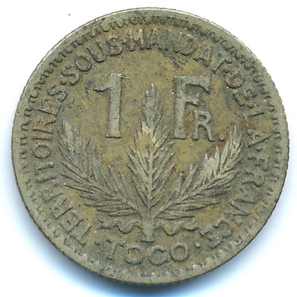 Того, 1 франк (1924 г.)