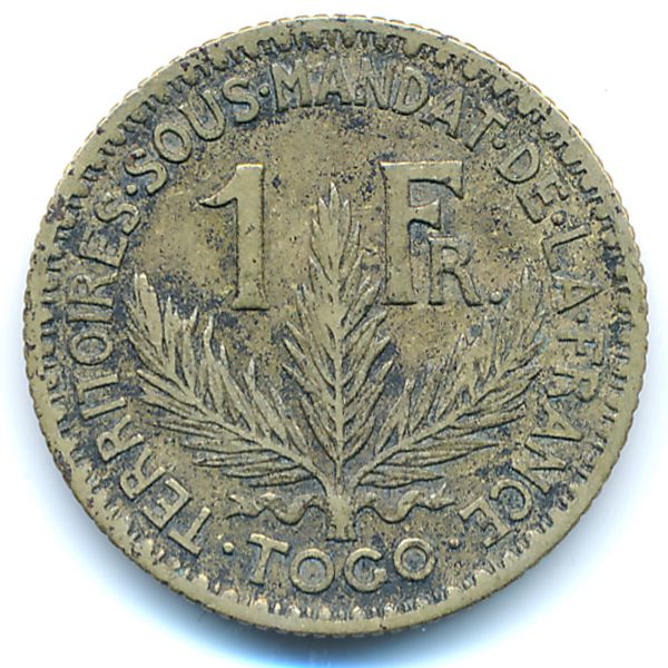 Того, 1 франк (1924 г.)