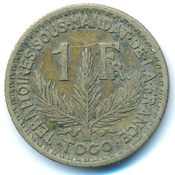 Того, 1 франк (1924 г.)
