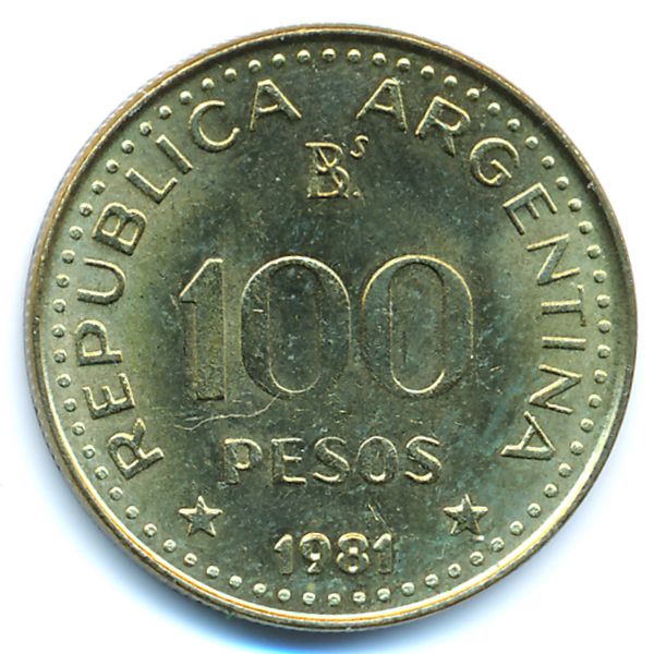Аргентина, 100 песо (1981 г.)