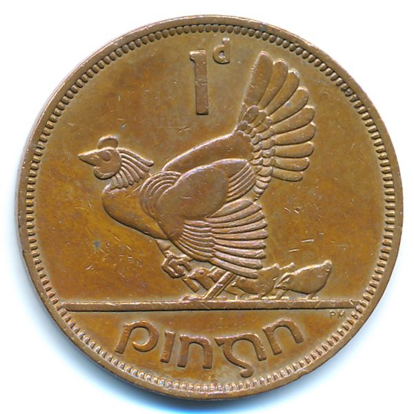 Ирландия, 1 пенни (1963 г.)