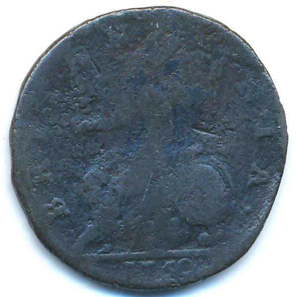 Великобритания, 1/2 пенни (1750 г.)