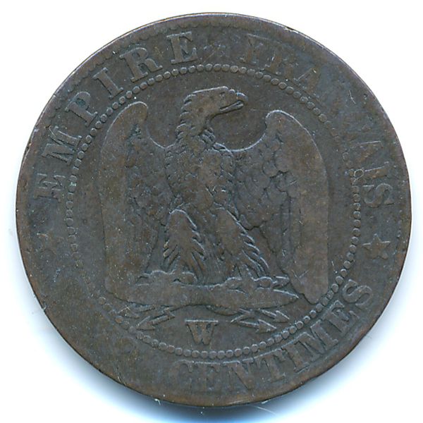 Франция, 5 сентим (1856 г.)