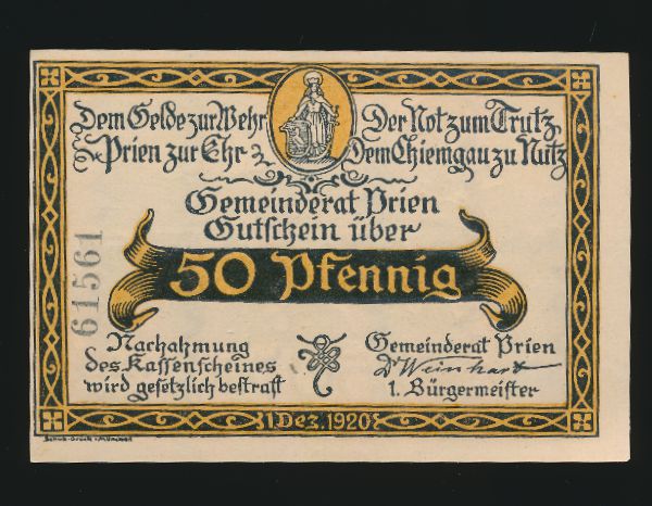 Нотгельды Германии, 50 пфеннигов (1920 г.)