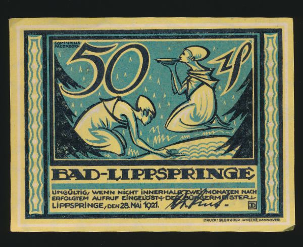 Нотгельды Германии, 50 пфеннигов (1921 г.)