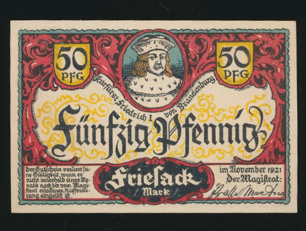 Нотгельды Германии, 50 пфеннигов (1921 г.)