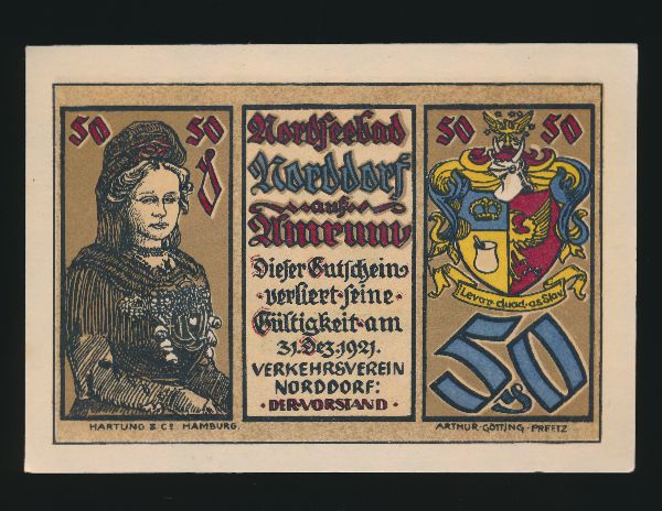 Нотгельды Германии, 50 пфеннигов (1921 г.)