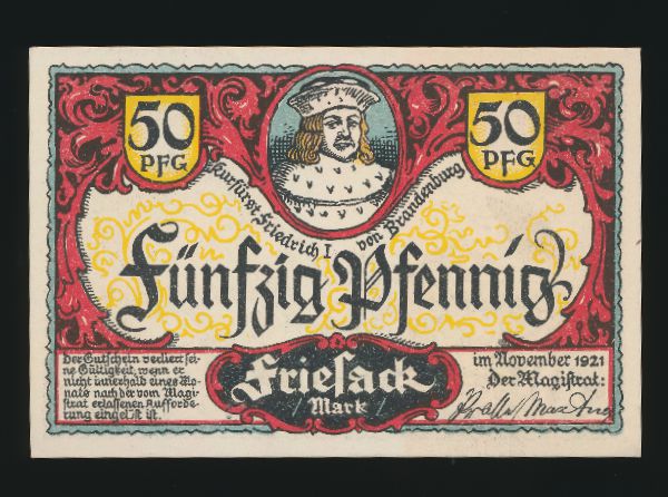 Нотгельды Германии, Номинал