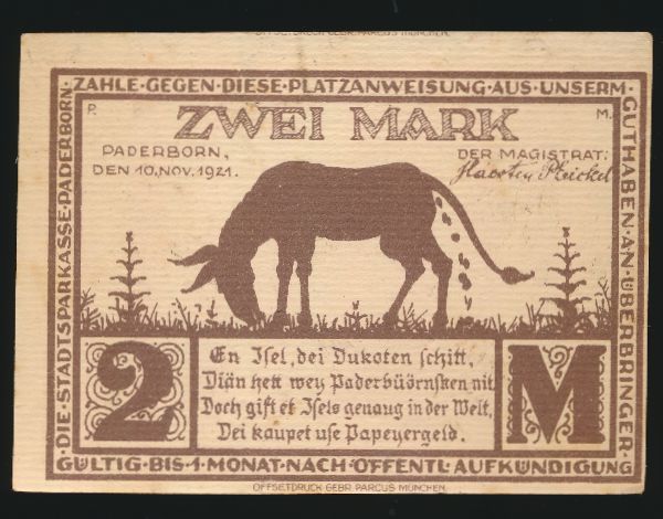 Нотгельды Германии, 2 марки (1921 г.)