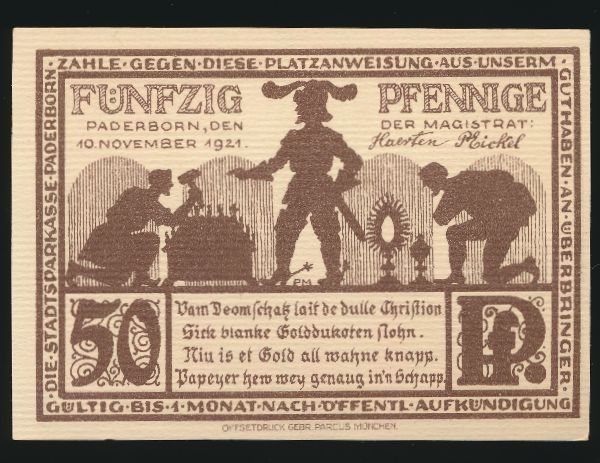 Нотгельды Германии, 50 пфеннигов (1921 г.)