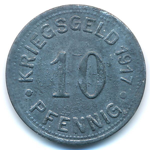 Мюнстер., 10 пфеннигов (1917 г.)