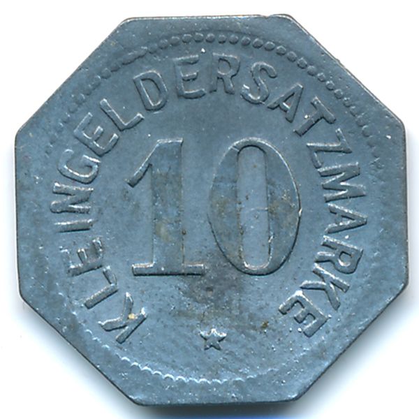 Майнц., 10 пфеннигов (1917 г.)