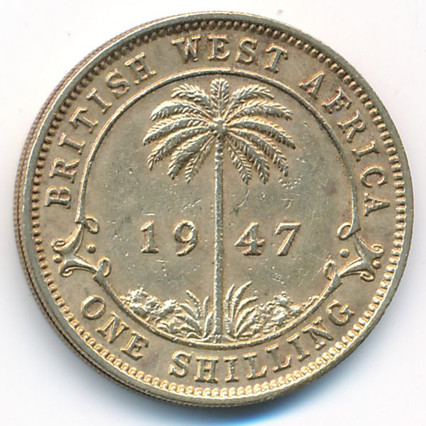 Британская Западная Африка, 1 шиллинг (1947 г.)