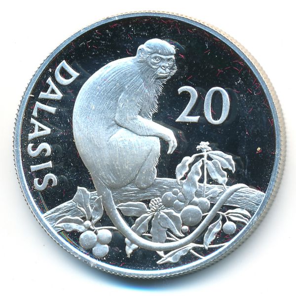 Гамбия, 20 даласи (1987 г.)