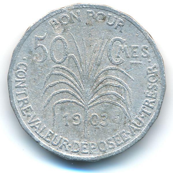 Гваделупа, 50 сентим (1903 г.)
