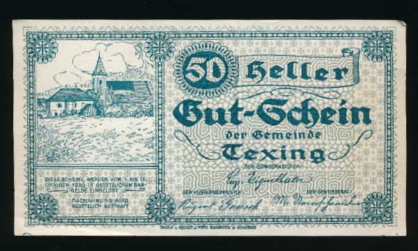 Нотгельды Австрии, 50 геллеров