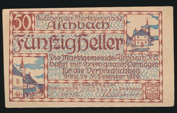 Нотгельды Австрии, 50 геллеров