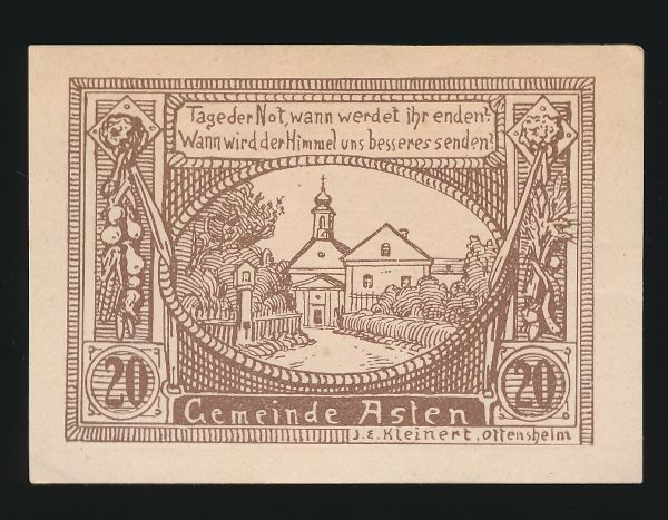 Нотгельды Австрии, 20 геллеров