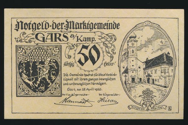 Нотгельды Австрии, 50 геллеров