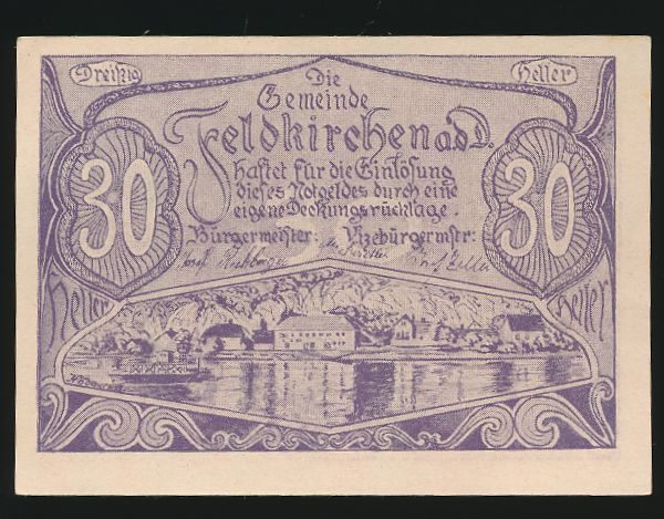 Нотгельды Австрии, 30 геллеров