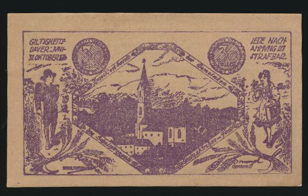 Нотгельды Австрии, 30 геллеров