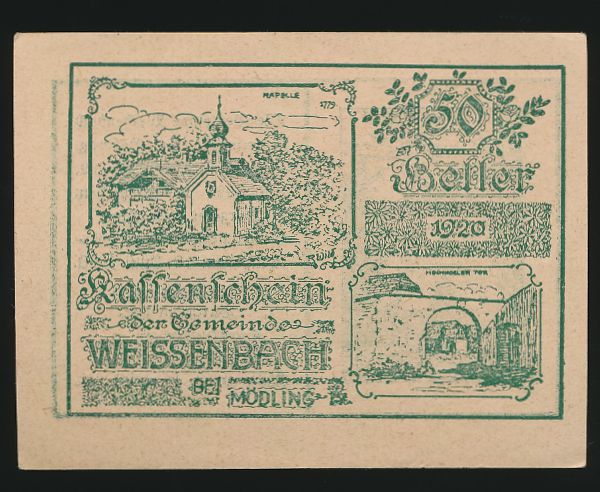 Нотгельды Австрии, 50 геллеров