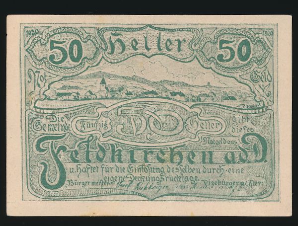 Нотгельды Австрии, 50 геллеров