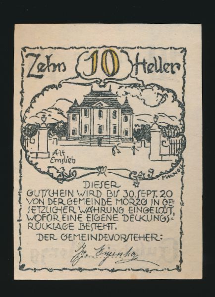 Нотгельды Австрии, 10 геллеров