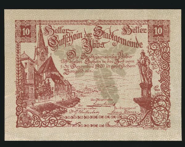 Нотгельды Австрии, 10 геллеров