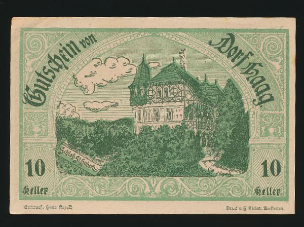 Нотгельды Австрии, 10 геллеров