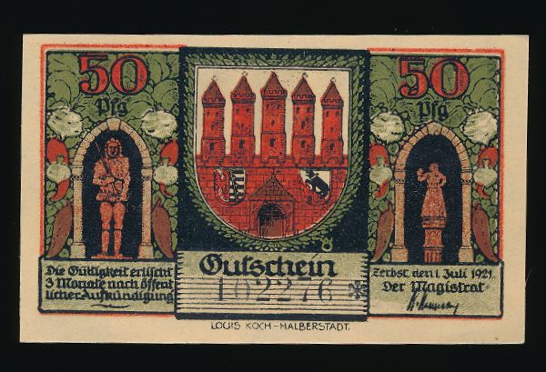 Нотгельды Германии, 50 пфеннигов (1921 г.)