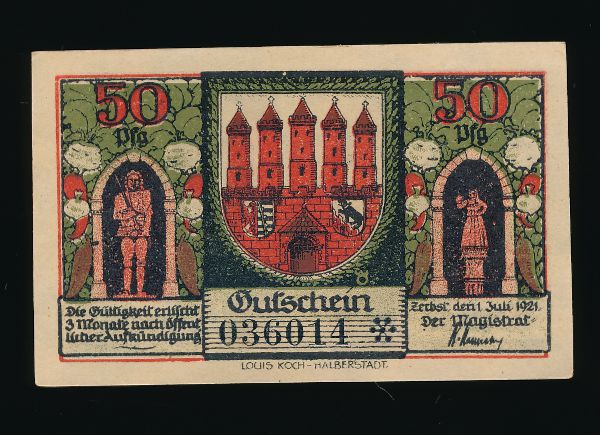 Нотгельды Германии, 50 пфеннигов (1921 г.)