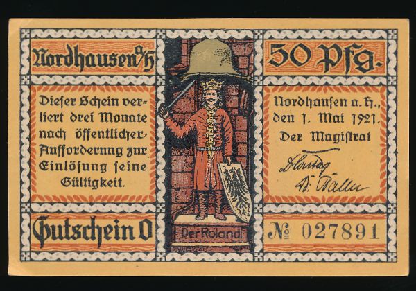 Нотгельды Германии, 50 пфеннигов (1921 г.)