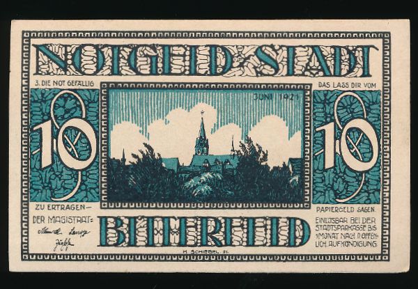 Нотгельды Германии, 10 пфеннигов (1921 г.)