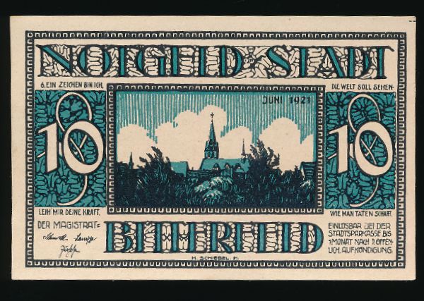 Нотгельды Германии, 10 пфеннигов (1921 г.)